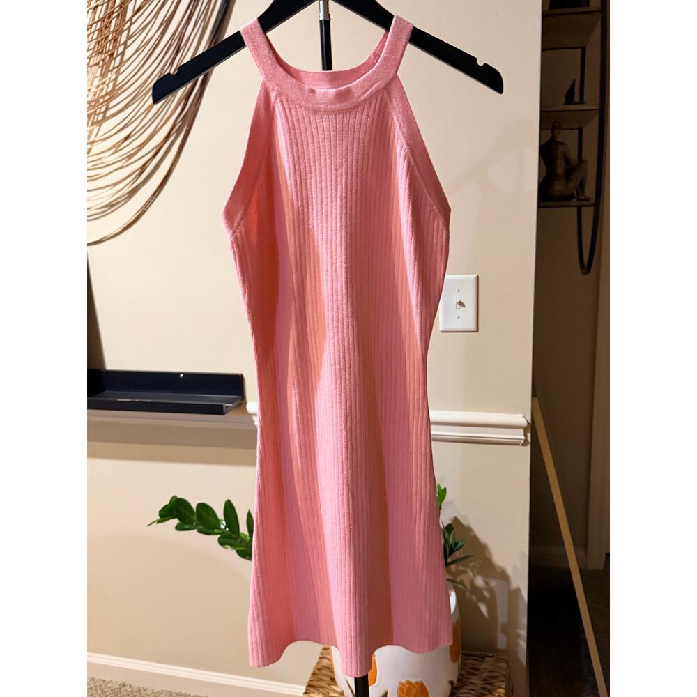3 for &9 She & Sky Pink Tank Dress ribbed NWOT M